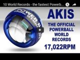 10 World Records - the fastest Powerball spins ever by Akis Kritsinelis